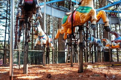 View of carousel at amusement park