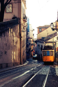 Train on railroad track