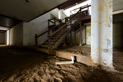 Interior of abandoned building