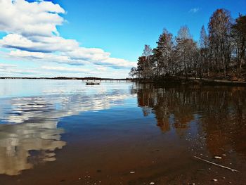 Scenic view of calm sea against sky