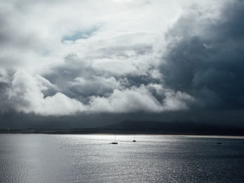 Scenic view of sea against sky