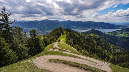 View from the mountainpeak at baumgartenschneid