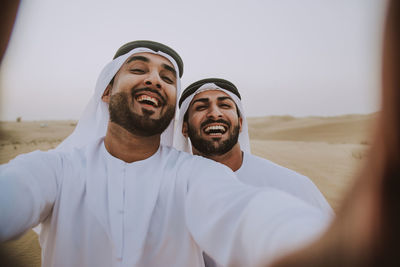 Portrait of young man smiling