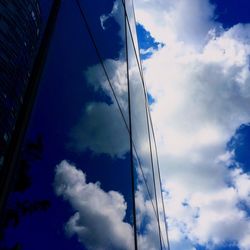 Low angle view of cloudy sky