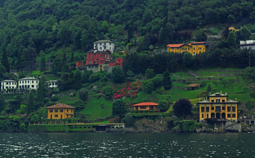 Houses in a river