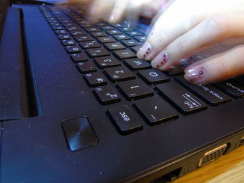 Close-up of computer keyboard