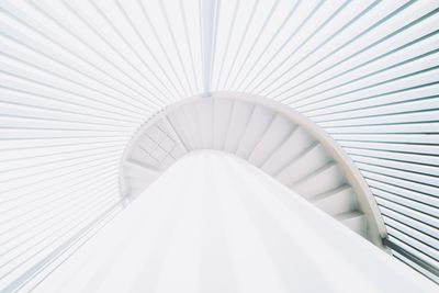 Directly below shot of spiral staircase