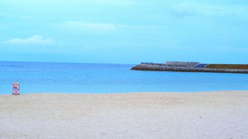 Scenic view of sea against sky