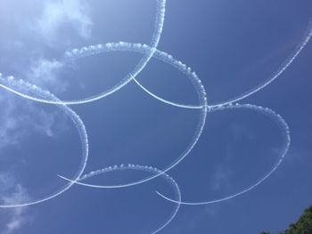 Low angle view of blue sky