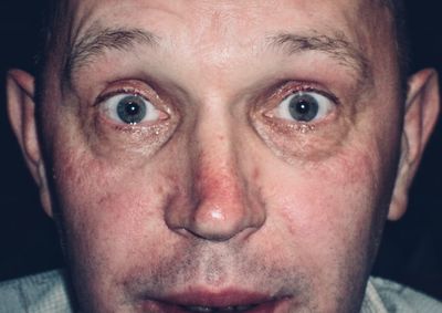 Close-up portrait of man