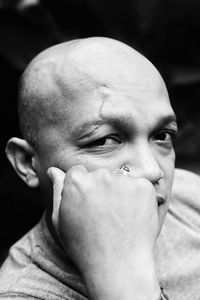 Close-up portrait of a man