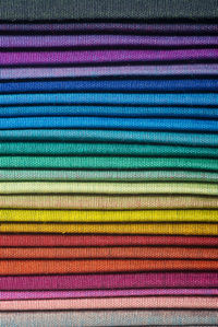 Full frame shot of colorful textiles