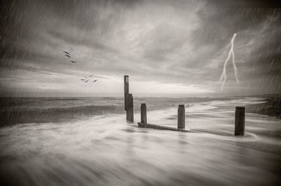 Scenic view of sea against sky