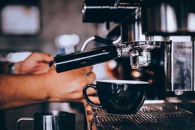 Barista making