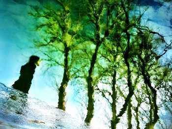 Woman in water