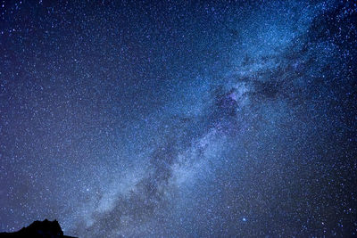 Low angle view of stars in sky