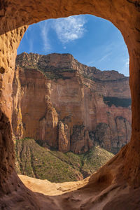 Scenic view of rock formations