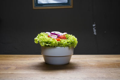 Close-up of potted plant on table