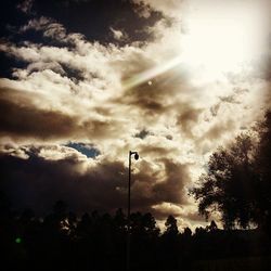 Low angle view of cloudy sky