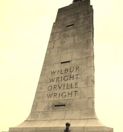 Low angle view of a statue