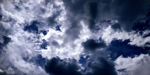 Low angle view of clouds in sky