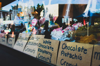 Close-up of objects for sale