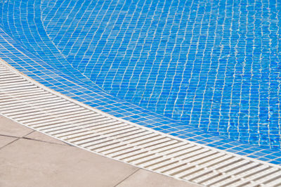 High angle view of swimming pool