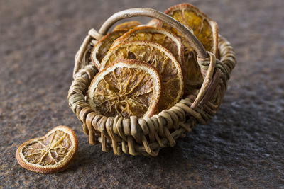 Close-up of dried fruit