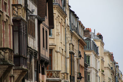 Low angle view of buildings in city