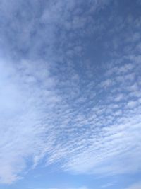 Low angle view of cloudy sky