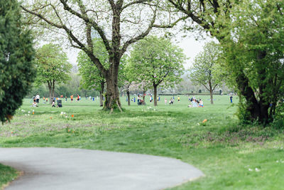 Group of people in park