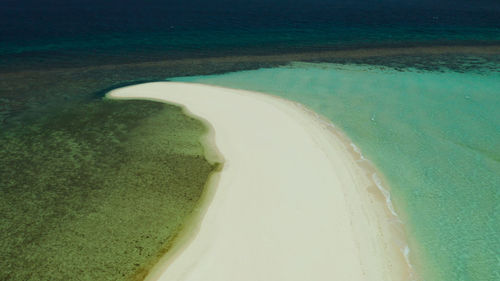 High angle view of sea shore