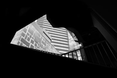 Low angle view of staircase in building