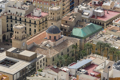 High angle view of cityscape