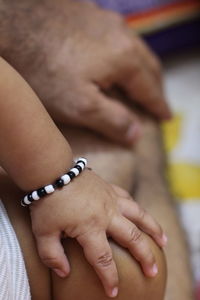 Close-up of hands