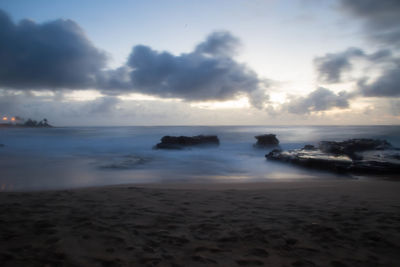 Scenic view of sea against sky