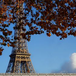 Low angle view of tower against sky