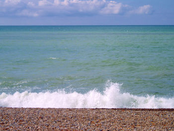 Scenic view of sea against sky