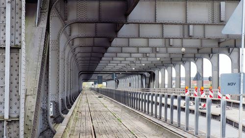 View of railroad station platform