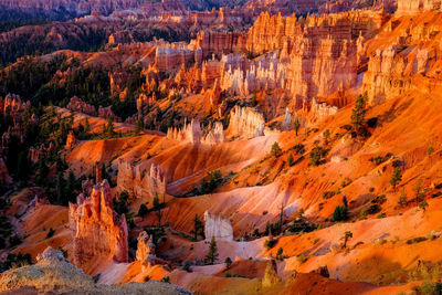 View of rock formations