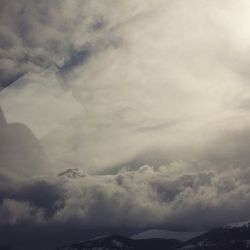 Low angle view of cloudy sky