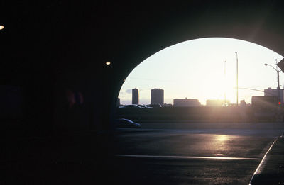 View of built structure in city