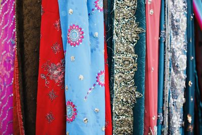 Full frame shot of multi colored store for sale in market