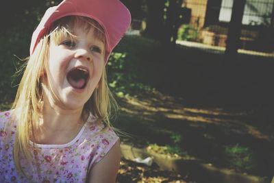 Close-up of girl