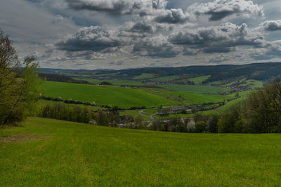 Scenic view of landscape against sky