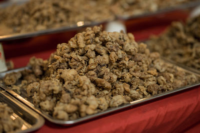 Close-up of bread in container