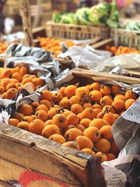 Fruits for sale at market stall