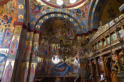 Low angle view of ceiling of building