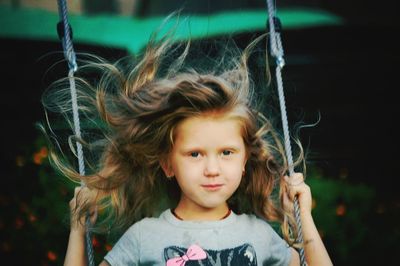 Close-up portrait of girl