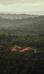 Aerial view of landscape against sky